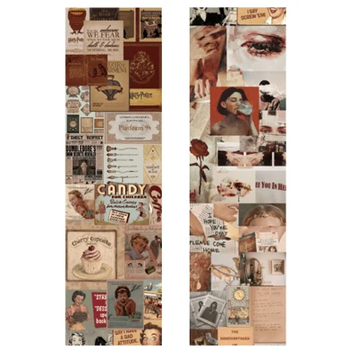 6.4*46cm Vintage newspaper washi tape diy decoration for scrapbooking masking tape adhesive tape - Цвет: 06