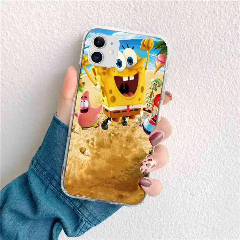 

Sponge on the Run DIY phone Case cover Shell for iphone 12 pro max 11 pro XS MAX 8 7 6 6S Plus X 5S SE 2020 XR cover