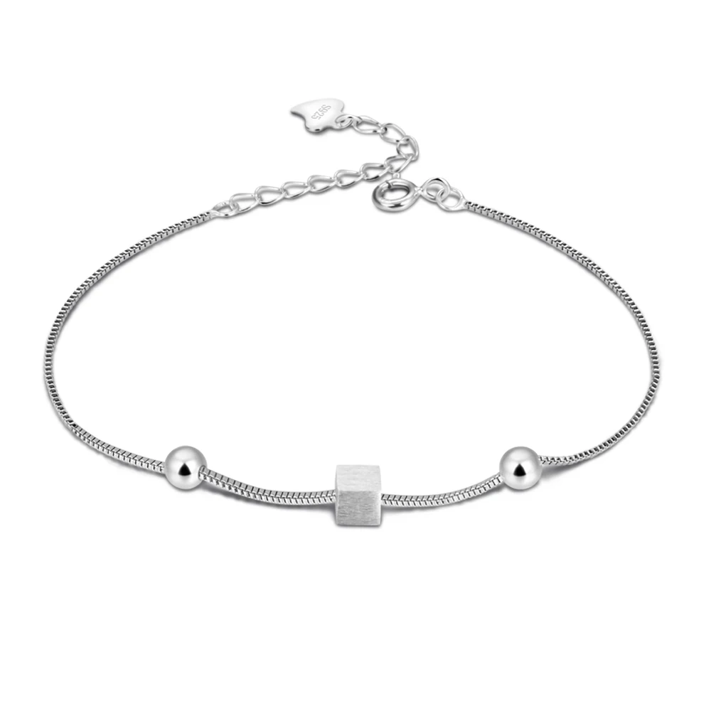 Выбранной марки предложения 100% 925 пробы серебро Рубика кубический браслет леди