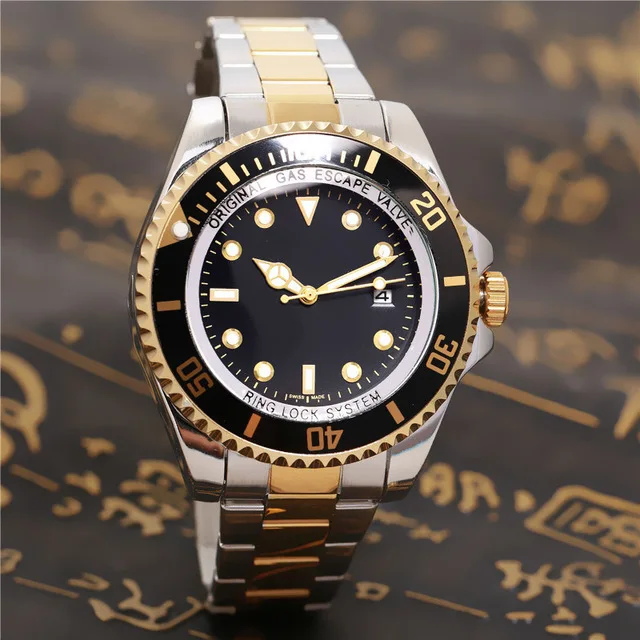 

Luxury Mens Watch Deep Ceramic Bezel SEA-Dweller Sapphire Cystal Stanless Steel With Glide Lock Clasp Automatic mens Watches