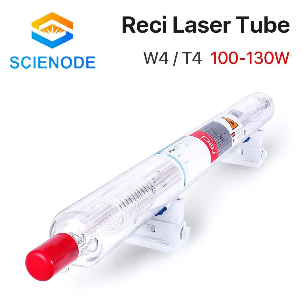 Scienode Reci W4 & T4 Co2 Glass Laser Tube 1400mm 80W 65W Glass Laser Lamp for CO2 Laser Engraving Cutting Machine