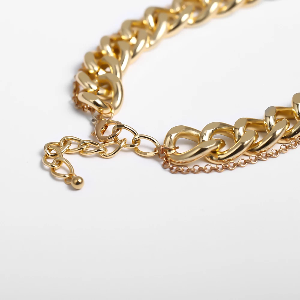 Панковые кубинская цепь тиснением кулон с портретом ожерелье для женщин в стиле