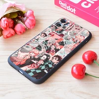for iphone kimetsu no yaiba print soft matt apple case