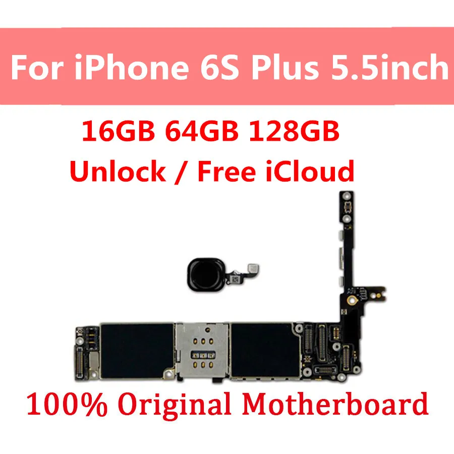 16 Гб 64 128 ГБ для iPhone 6s Plus материнская плата разблокированная логическая с IOS с/без