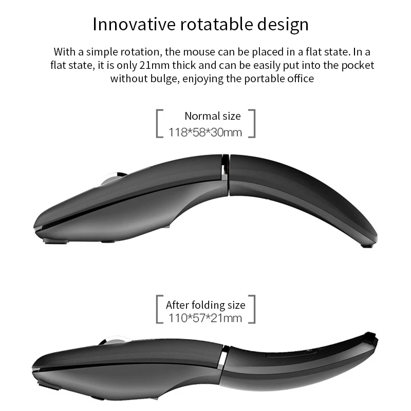 Bluetooth Мышь двойной режим Перезаряжаемые ультра-тонкий немой Беспроводной USB2.4G