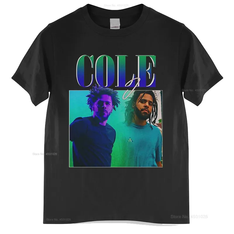 Футболка J Cole 90s Мужская винтажная хлопковая тенниска модная майка европейские