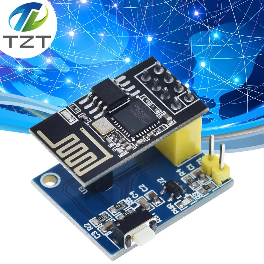 ESP8266 ESP-01 ESP-01S DS18B20 модуль датчика температуры и влажности esp8266 Wifi NodeMCU умный дом DIY Kit(с ESP01