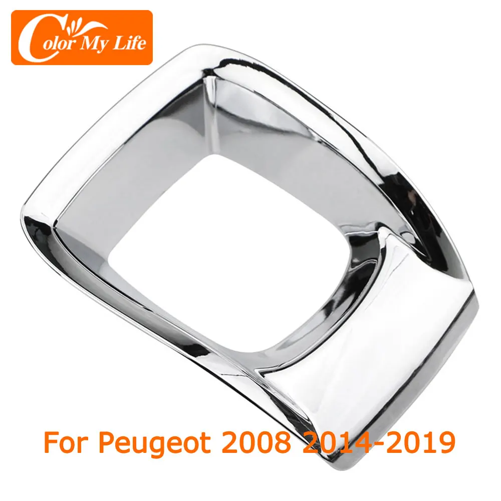 

Car Gear Panel Cover for Peugeot 2008 2014 - 2018 Interior Center Gears Panel Protector Covers Trim ABS Chrome Color My Life