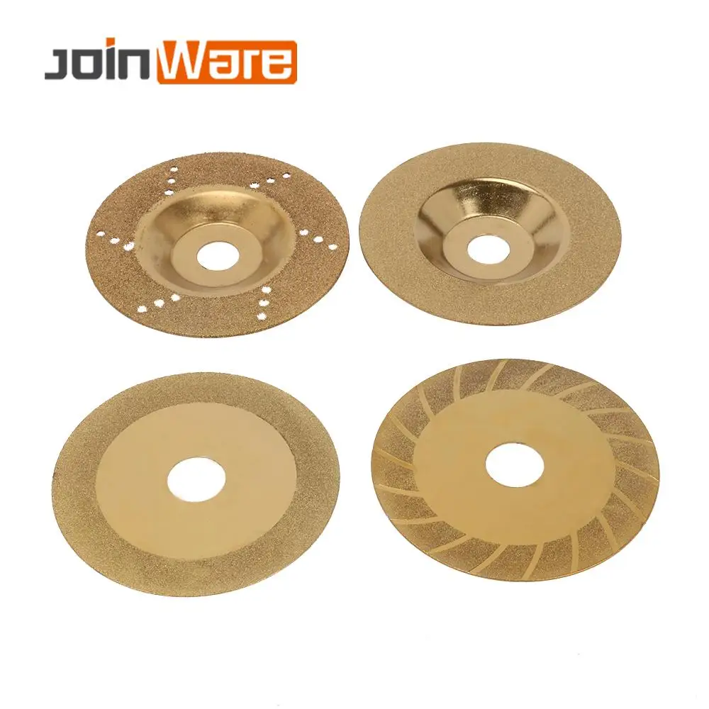 

4" Diamond Coated Saw Blades Kit Glass Grinding Cutter Circular Saw Blade for Glass Ceramic Tile Material Cutting