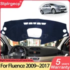 Противоскользящий коврик для Renault Fluence 2009  2017 Samsung SM3, накладка на приборную панель, Солнцезащитный коврик, автомобильные аксессуары 2012 2014 2015 2016
