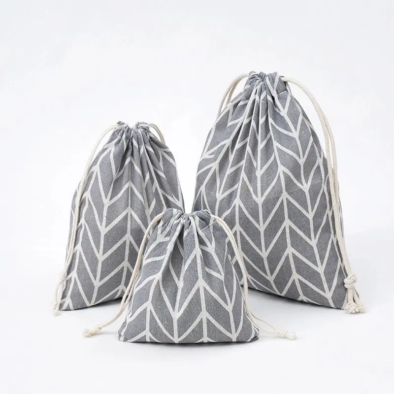 Light Gray S Пасторальный стиль, креативный хлопковый льняной рюкзак для хранения, сумка для путешествий, Женский Повседневный Рюкзак для девочек - Цвет: Light Gray S