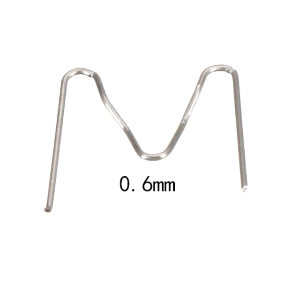 

100Pcs/Set Precut 0.6mm Hot Wave Flat Staples M Wave for Plastic Stapler Repair Welder repair tool