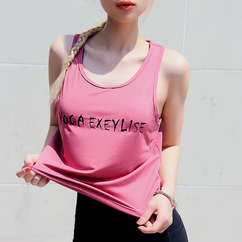 

Женские спортивные рубашки, спортивные футболки с лямкой на шее, Женские топы для тренажерного зала, майка без рукавов для бега, майка для фи...