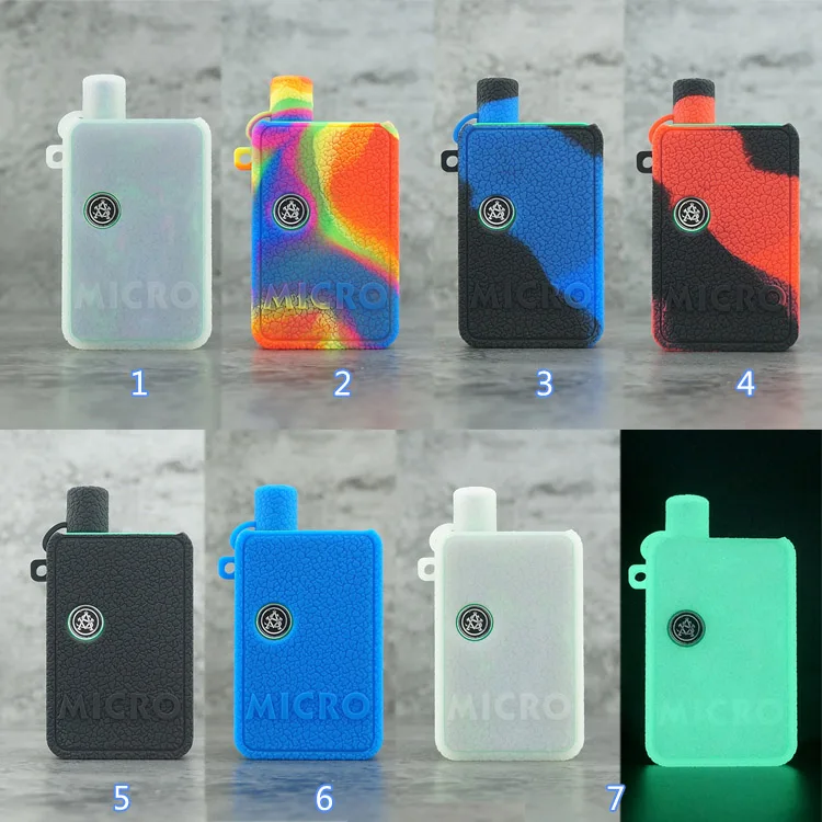 2 шт 2019 Новый ~ RHS Силиконовый чехол для ASVAPE MICRO Mod Kit 1100mAh 7 цветов на выбор