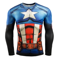 compression shirt long sleeve sport tshirt mens cosplay 3d tees tops quick dry fit fitness bodybuilding workout running shirts