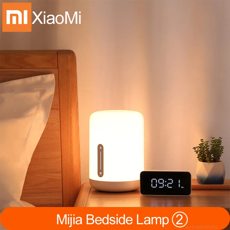 

Xiaomi mi Mijia Bedside Lamp 2 Smart Light voice control touch switch Mi home app Led bulb For Apple Homekit Siri & xiaoai clock