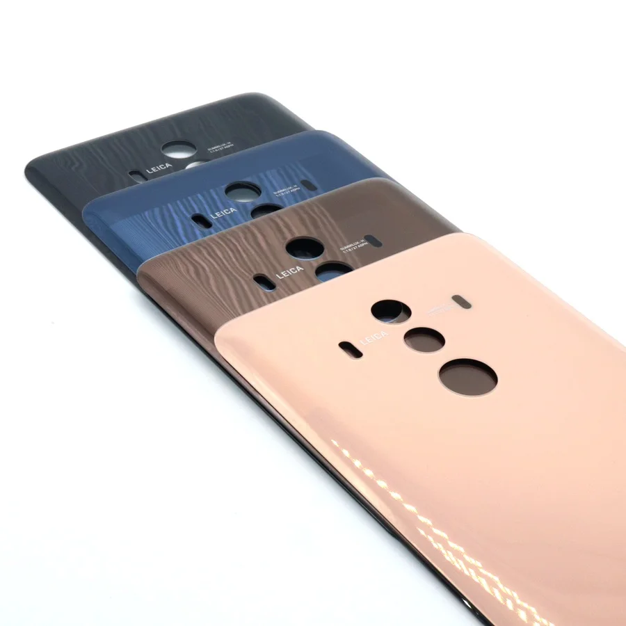 Стеклянная Крышка батарейного отсека для Huawei mate 10 pro Замена задней крышки