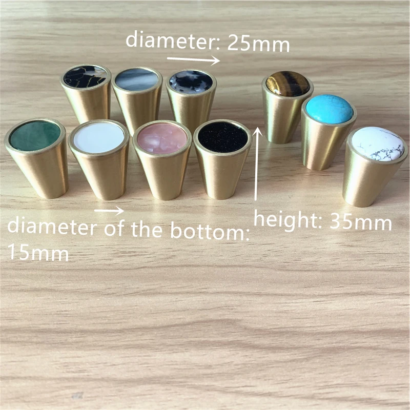 LCH скандинавский стиль твердая латунь инкрустированная розовым черным мрамором