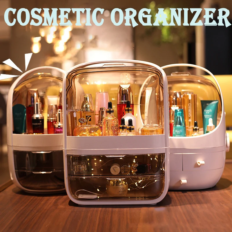 

Large Capacity Cosmetic Storage Box Makeup Drawer Organizer Jewelry Nail Polish Makeup Container Desktop Sundries Storage Box