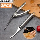 Инструмент для удаления ракушек из нержавеющей стали на креветку лобстера, инструмент для удаления ракушек креветок, инструменты для морепродуктов, кухонные аксессуары