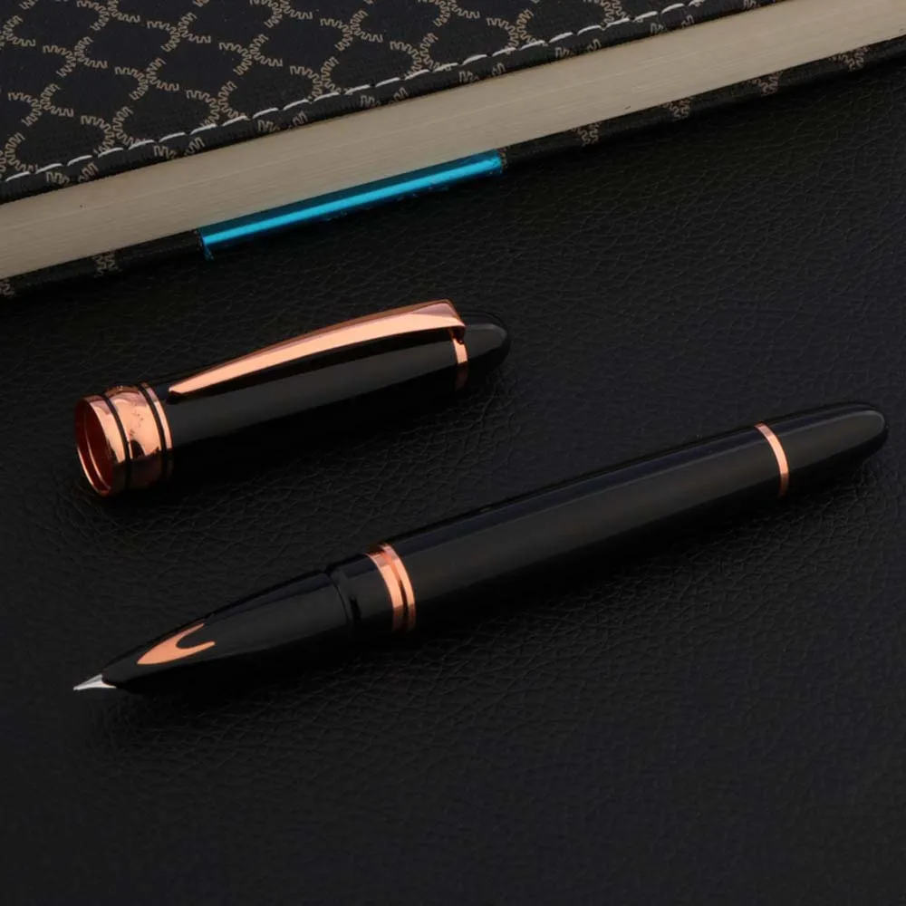 Перьевая ручка с золотистыми крыльями металлическая 6100|gift fountain pen|fountain penpen pen |