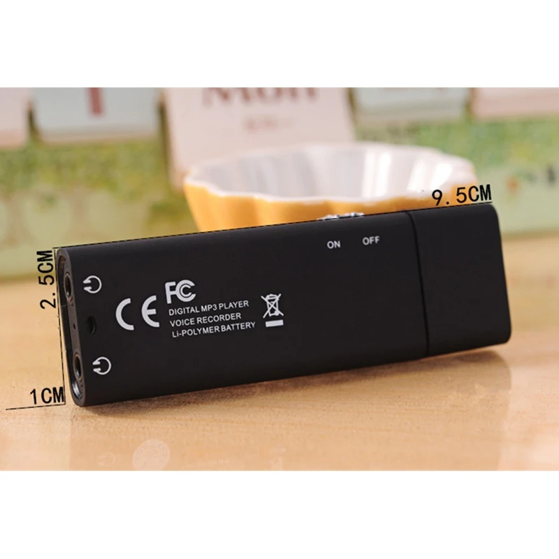 Top Mp3 Music Player 16Gb Recording Function With Fm Two Headphone Jack U Disk Mini Walkman Black Plastic | Электроника