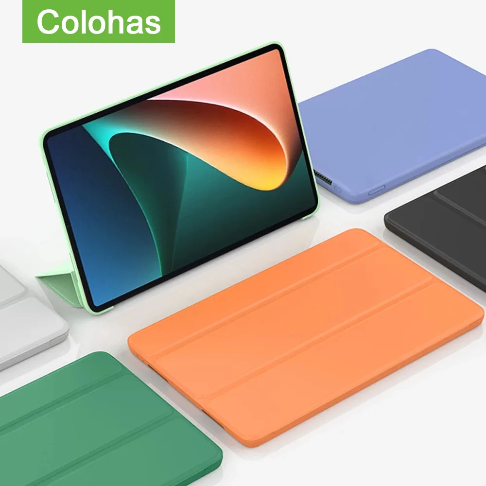 

Силиконовый чехол для Xiaomi Mi Pad 5 с функцией автоматического пробуждения и сна, чехол для Xiaomi Mi Pad 5 Pro, Магнитный кожаный флип-чехол для Pad