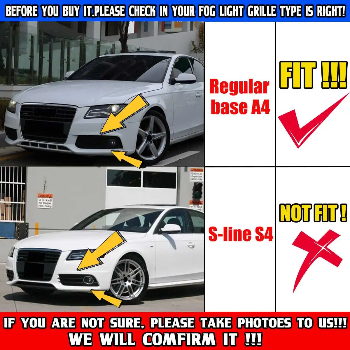 Глянцевая черная Автомобильная передняя противотуманная фара решетка радиатора