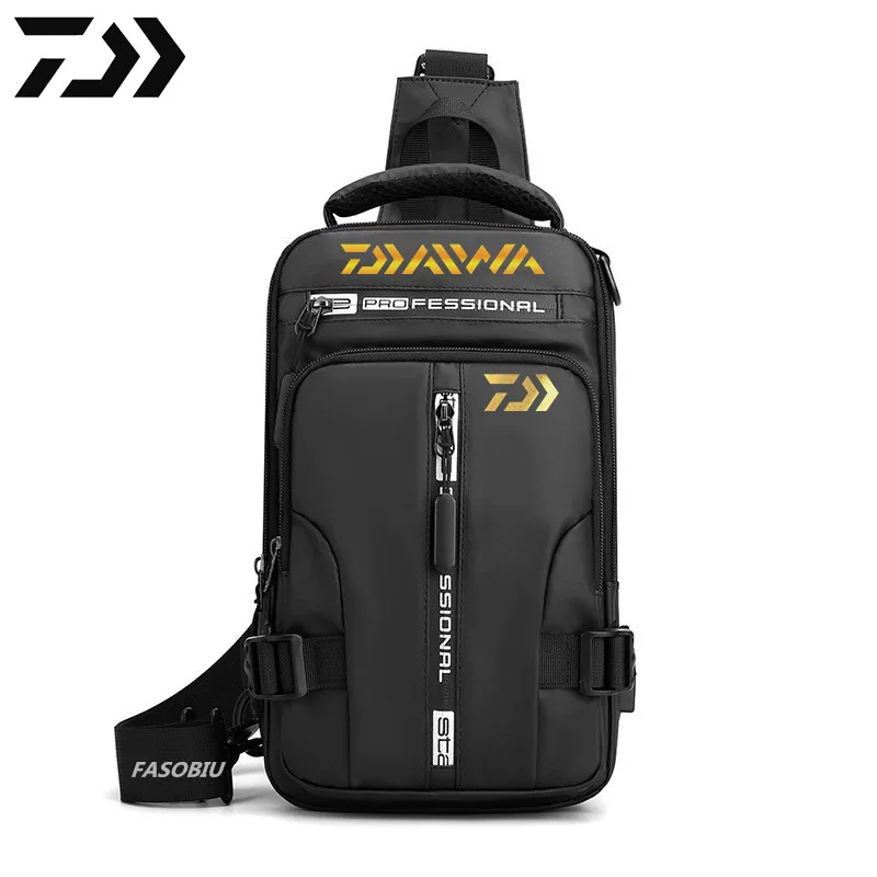 

Daiwa Men Women Single Shoulder Fishing Bags Waterproof Leisure Multi Function Backpacks Fishing Gear Kit New Outdoor Hiking Bag