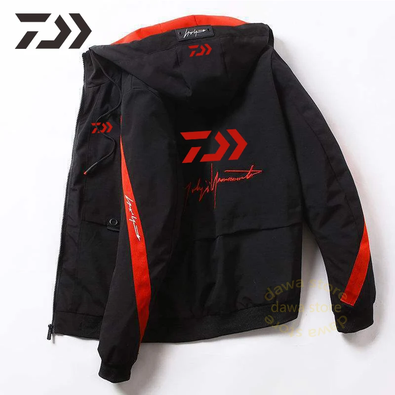 Рыбацкая куртка для мужчин с капюшоном в стиле пэчворк одежда рыбалки на молнии