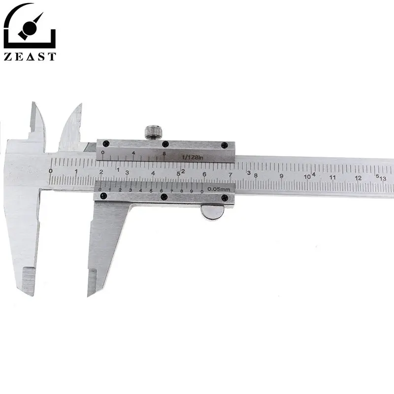 

0-150mm/0.05 Stainless Steel Vernier Caliper Metal Calipers Gauge Micrometer for Internal External Depth Measuring Tools