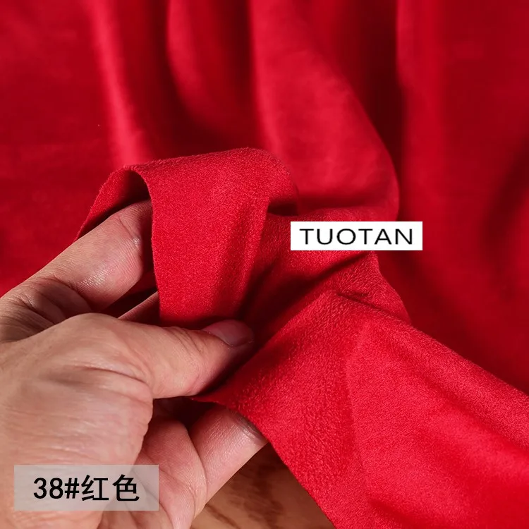 Красная односторонняя ткань ручной работы сделай сам для одежды Мягкая матовая