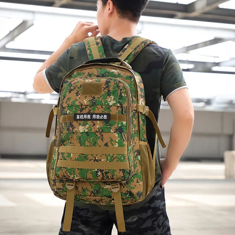 USB зарядка Мужской рюкзак для альпинизма военный тактический камуфляж походная