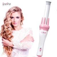 professional automatic curling iron wand auto rotating ceramic hair curler curling wand curls waves curly hair styling tool