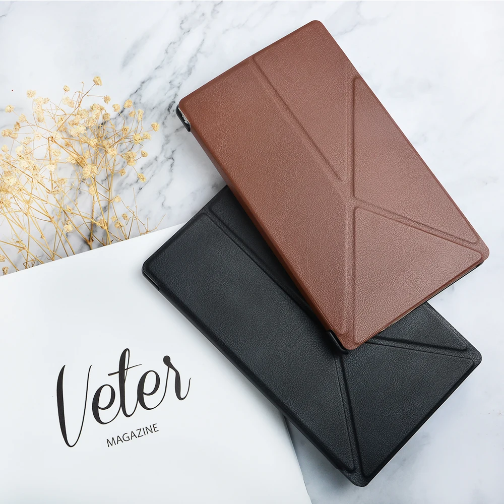 New Smart Cover Protective PU Leather Case for Sony Xperia Z3 8" Tablet Compact+ Screen Protector Film+ Stylus Pen