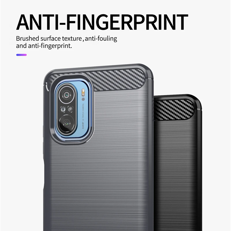 For Xiaomi Poco F3 Case Matte Silicone Soft New Carbon Fiber Slim Case For Xiaomi Poco F3 Cover For Xiaomi Poco F3 Mi 11 Case