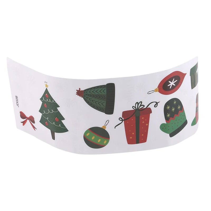 Рождественский подарок снеговик снежинка Электростатическая наклейка окно