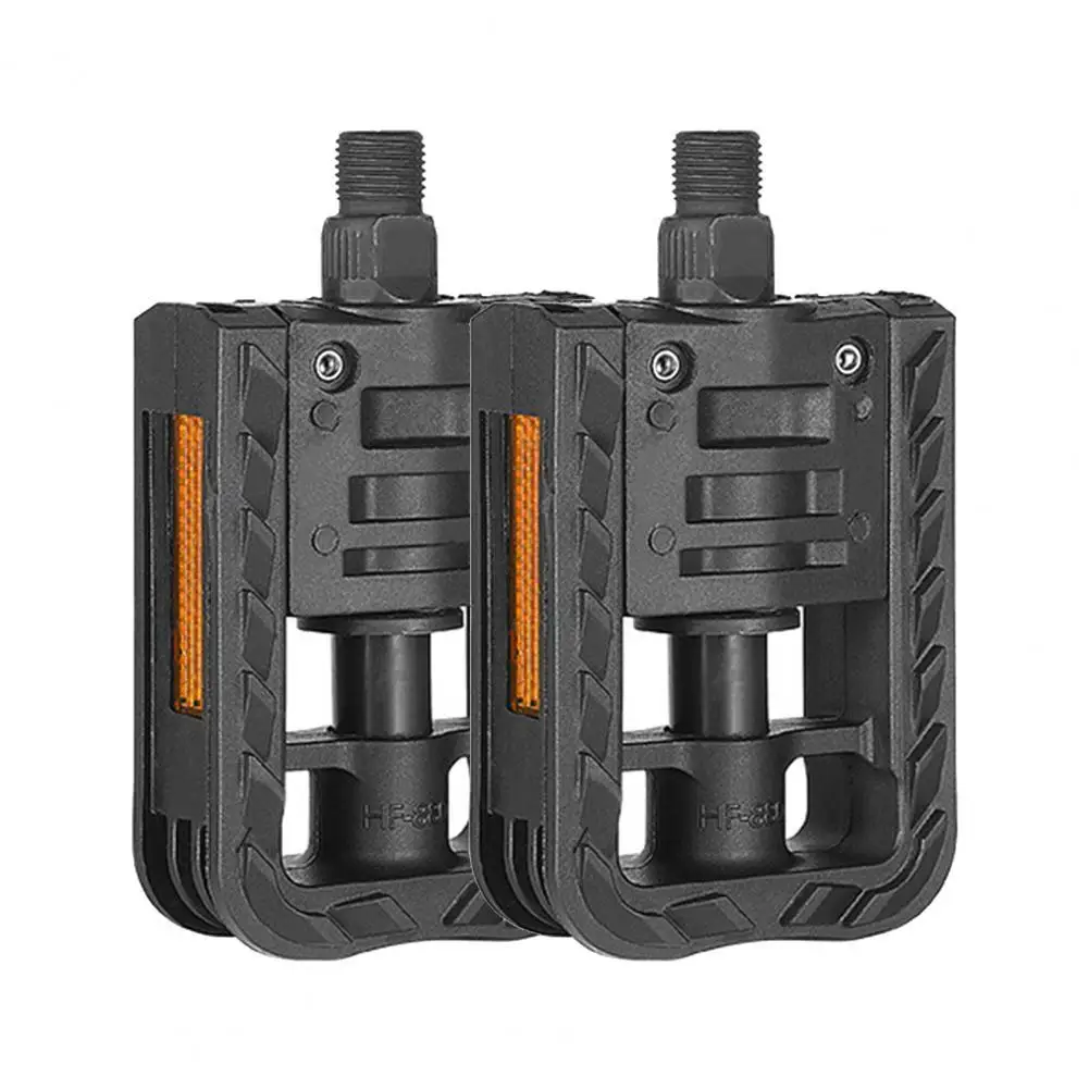 

Bike Pedals Bearing Bicycle Footboard Foldable Non-slip Nylon Reflective Fly Pedal for Cycling Folding Cycling Platform Pedals