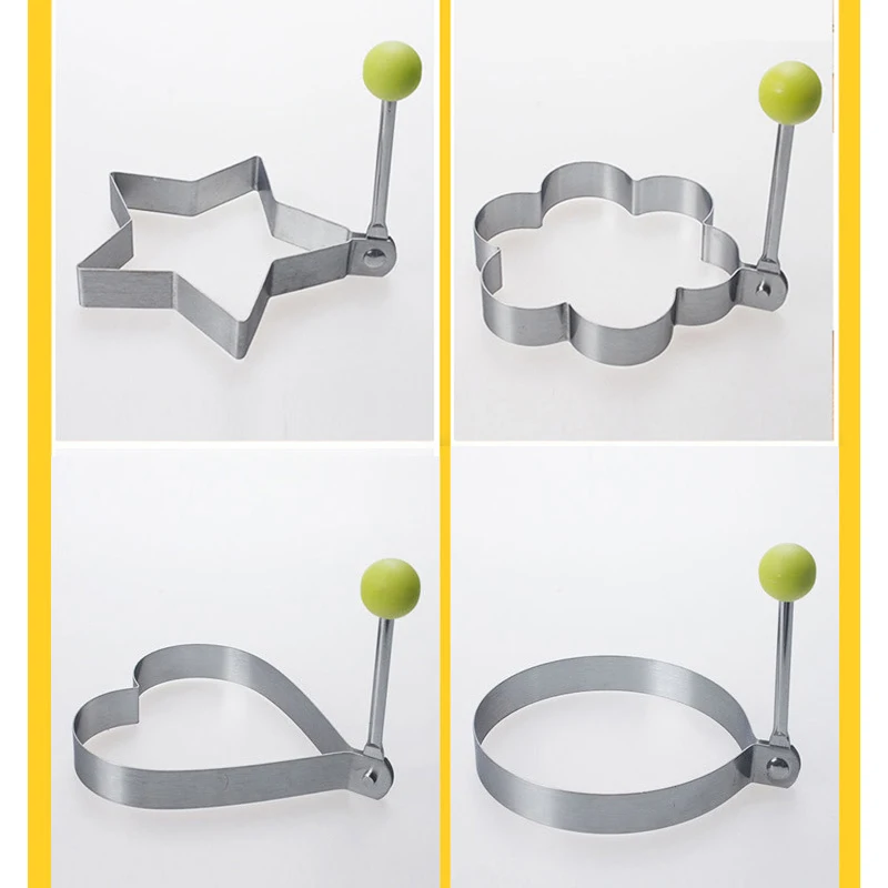 5 стилей нержавеющая сталь жареное яйцо формирователь инструменты для
