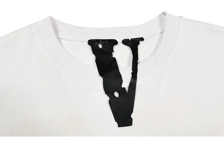 

VLONE VL men t shirt 100% cotton streetwear Women's T-shirt USA summer Short sleeve brand harajuku hip hop tshirt Japanese Sun