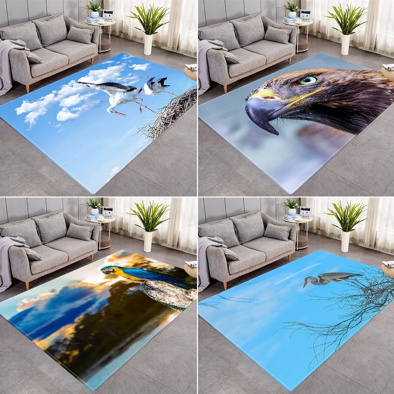

Animal Printed Rugs Household Living Room 3D Color Printing Animal Style Room Decoration Non-slip Washable Small Rug
