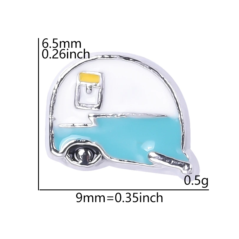 20 шт./лот эмалевый футбольный шлем плавающие шармы ручной работы стеклянный
