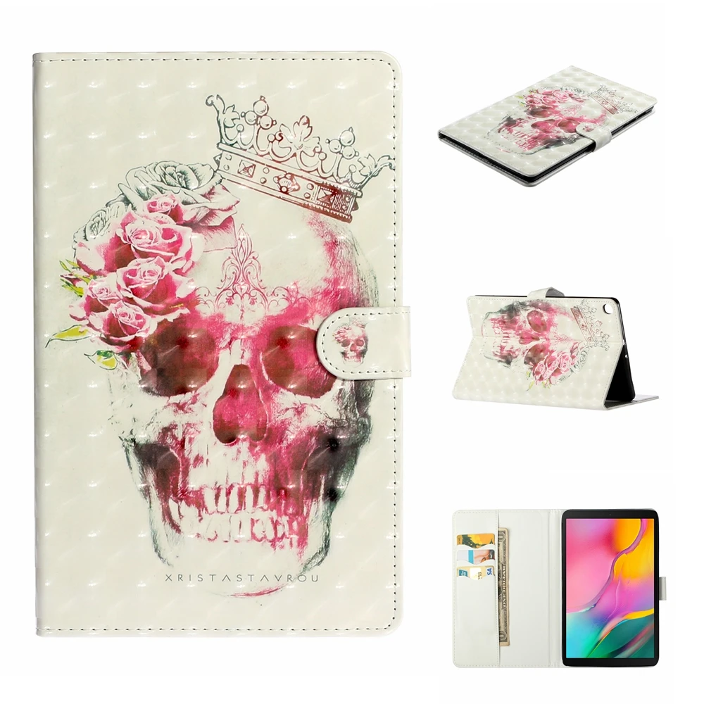 Кожаный чехол для Samsung Galaxy Tab A 10,1 SM-T510 T515 Coque для Galaxy Tab A 10,1 T510 T515 крышка Capa+ пленка+ ручка