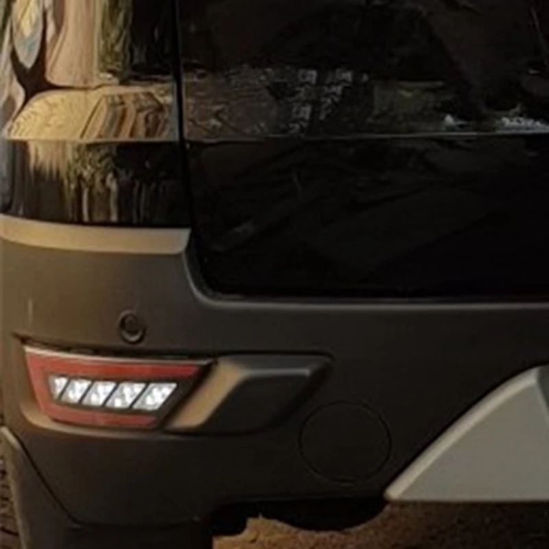 

1 Pair Car LED Rear Bumper Driving Lights Three Functions Reversing lights Brake Lamp for Ford EcoSport 2018 12V Car Accessories