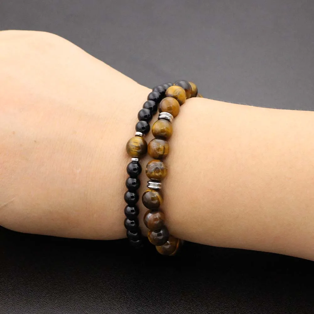 Расстояние пара браслет для мужчин и женщин нержавеющая сталь Лев натуральная