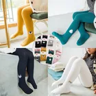 Модные Осенние Колготки для маленьких девочек; Милые детские колготки с вышитыми животными из мультфильмов для девочек; Мягкие хлопковые колготки для малышей теплые колготки колготки для малышей колготки для девочки