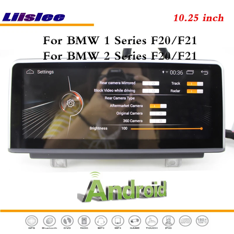 Автомобильный мультимедийный плеер Liislee на Android для BMW 1 / 2 серии 2010 ~ 2018 стерео