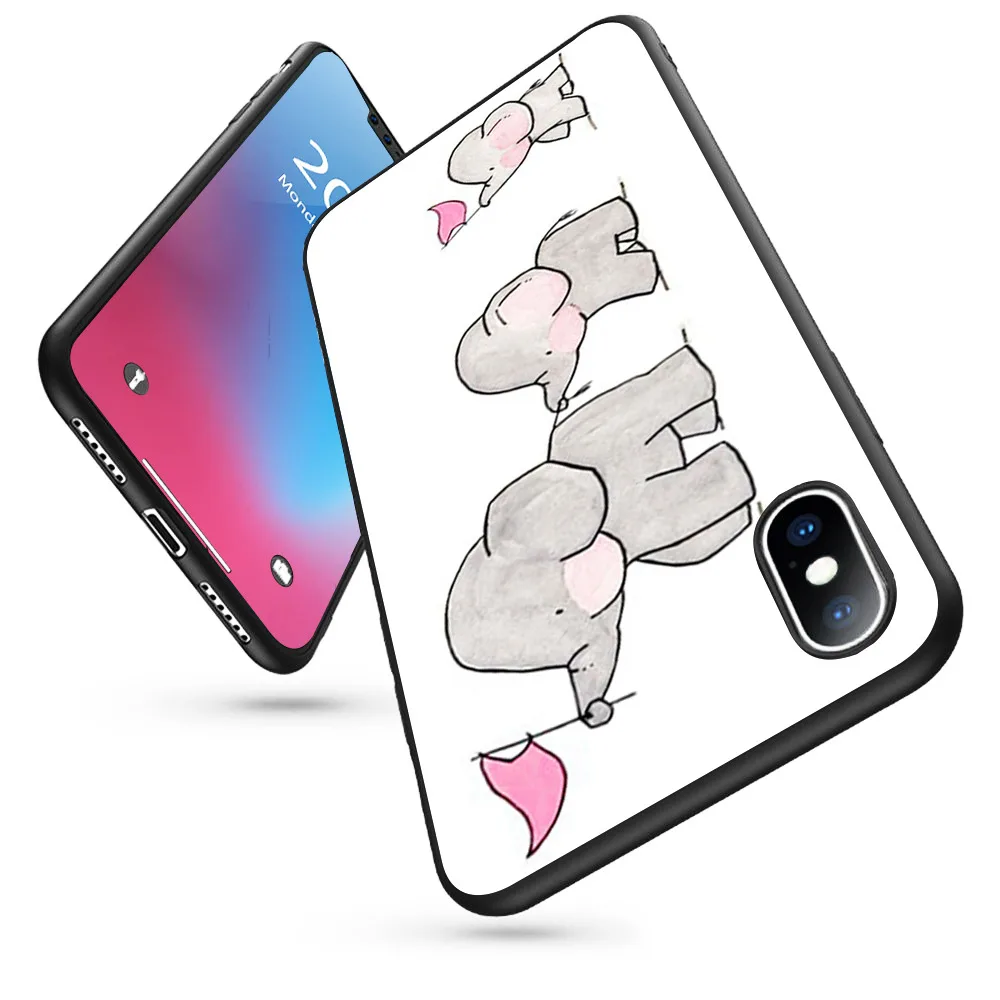 Coque HOP Elephants on Parade Soft Silicone Phone Case for iPhone 11 Pro Max X 5S 6 6S XR XS 7 8 Plus Cover | Мобильные телефоны и