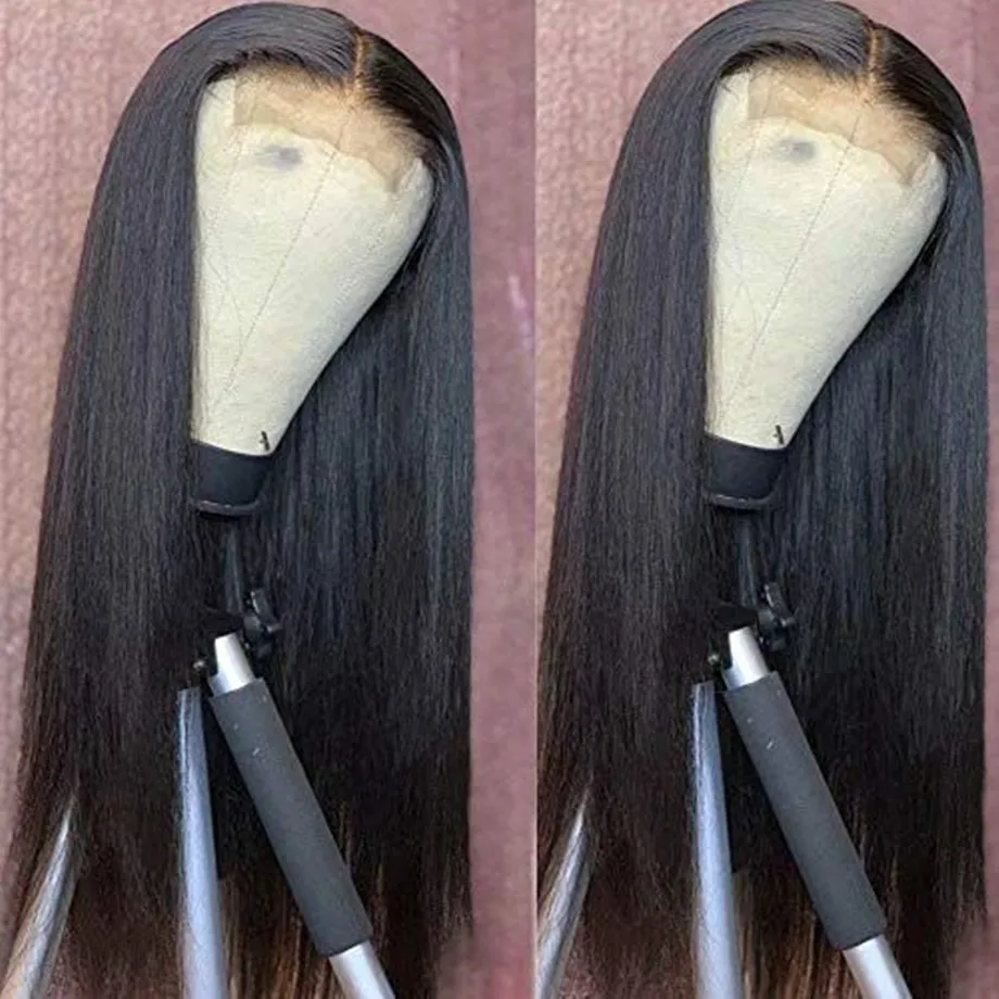 

150% плотность бразильские прямые волосы 4x4 кружева закрытие парик из человеческих волос для Для женщин 30 дюймов предварительно вырезанные н...