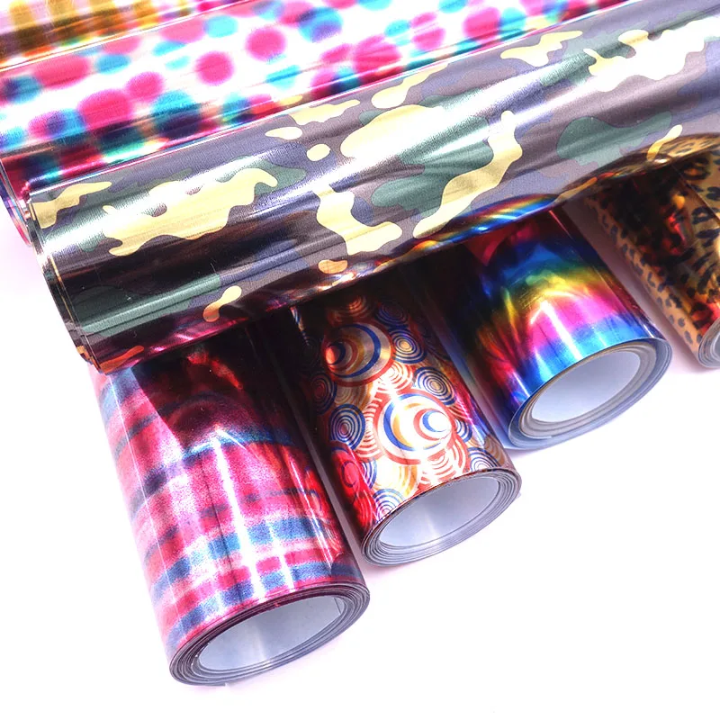 Термотрансферная виниловая Лазерная камуфляжная леопардовая стеклянная